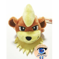 Authentic Pokemon center plush, Kuttari Growlithe awake 19cm long 
